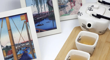 Japanese Tea and Ukiyoe Paintings