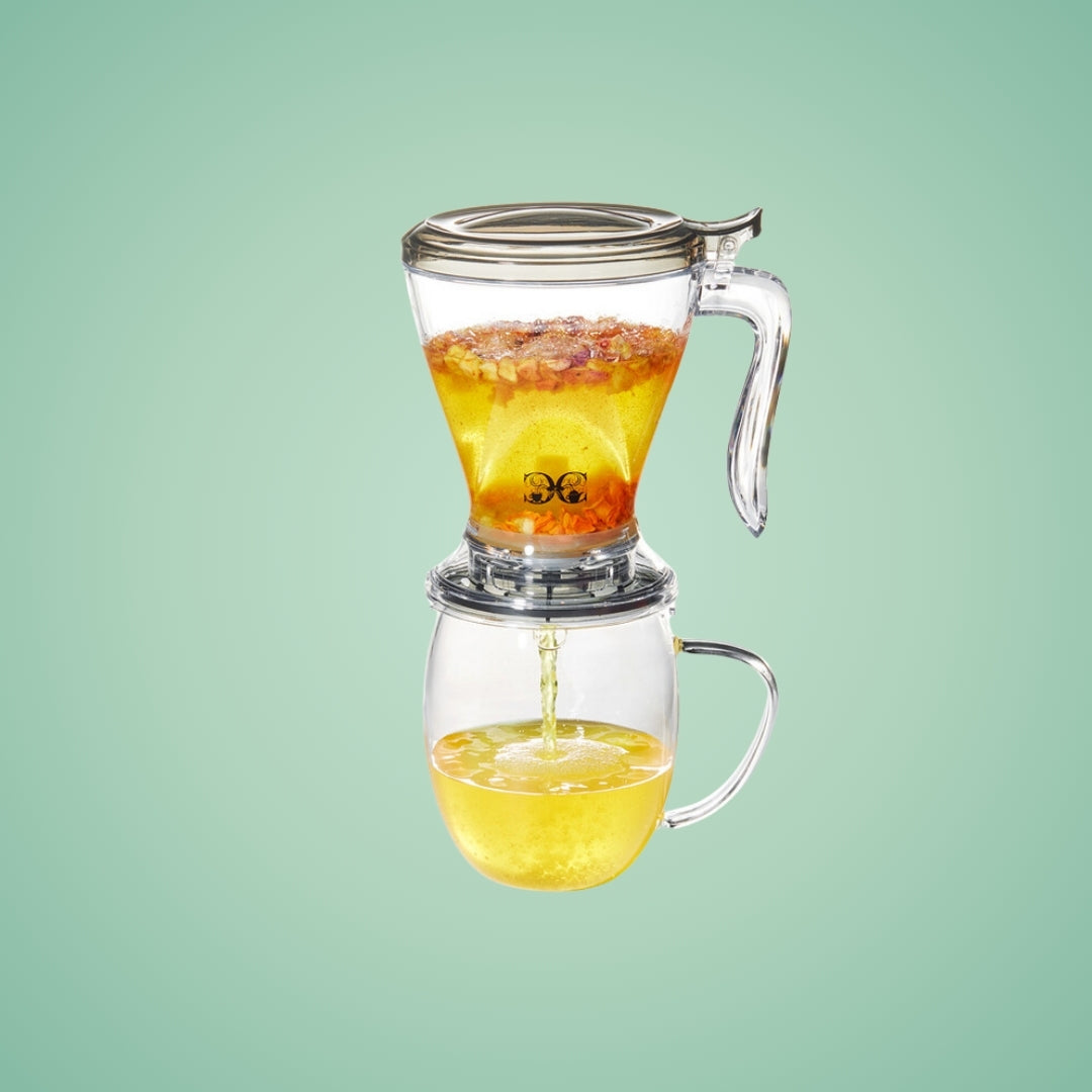 Magic Tea Maker Set + Glass Mug
