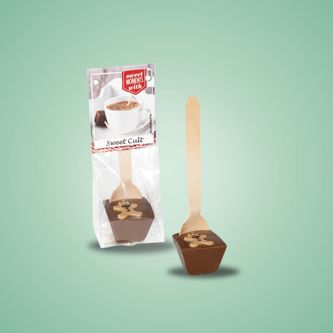 Gingerbread Drinking Chocolate with Spoon